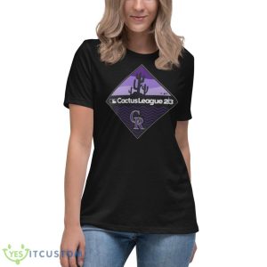 Colorado Rockies 2023 MLB Spring Training Diamond Shirt - Women's Relaxed Short Sleeve Jersey Tee