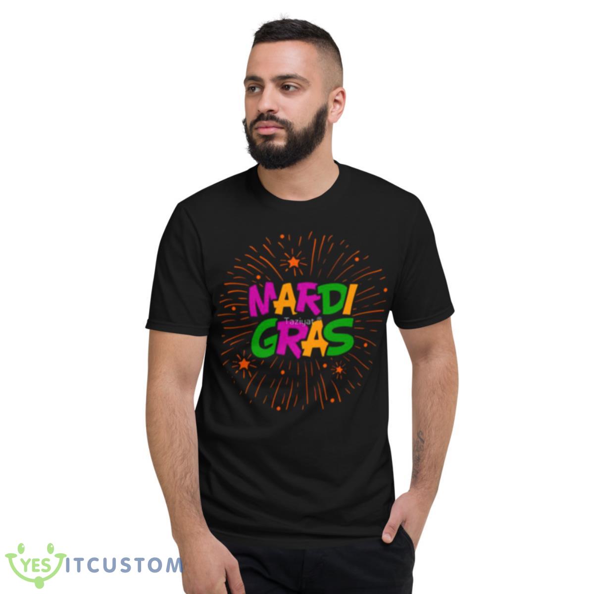 Colored Design Mardi Gras Shirt 2 Colored Design Mardi Gras Shirt - Short Sleeve T-Shirt