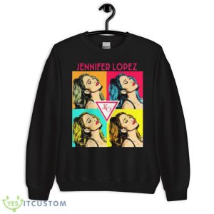 Colored Graphic Jennifer Lopez Singer Beautiful Shirt - Unisex Crewneck Sweatshirt