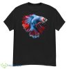Colorful Geometric Betta Fish, Dad Mom Boy Girl Birth Day Shirt - G500 Men’s Classic T-Shirt