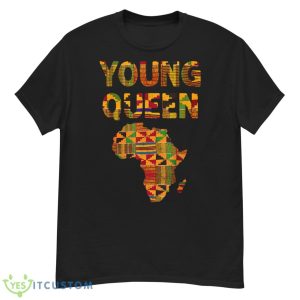 Cool Kente Cloth Art Kids Girls African Print African Queen Shirt Product Photo 1