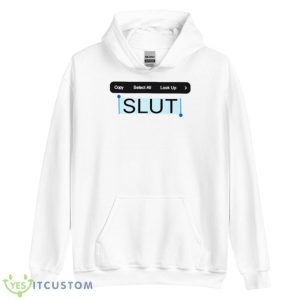 Copy Paste Slut Funny Shirt - Unisex Heavy Blend Hooded Sweatshirt