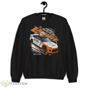 Corey LaJoie Checkered Flag Black Celsius Car Shirt 8 Corey LaJoie Checkered Flag Black Celsius Car Shirt - Unisex Crewneck Sweatshirt