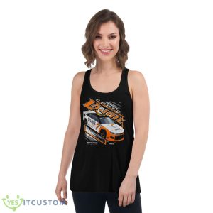 Corey LaJoie Checkered Flag Black Celsius Car Shirt 10 Corey LaJoie Checkered Flag Black Celsius Car Shirt - Women's Flowy Racerback Tank