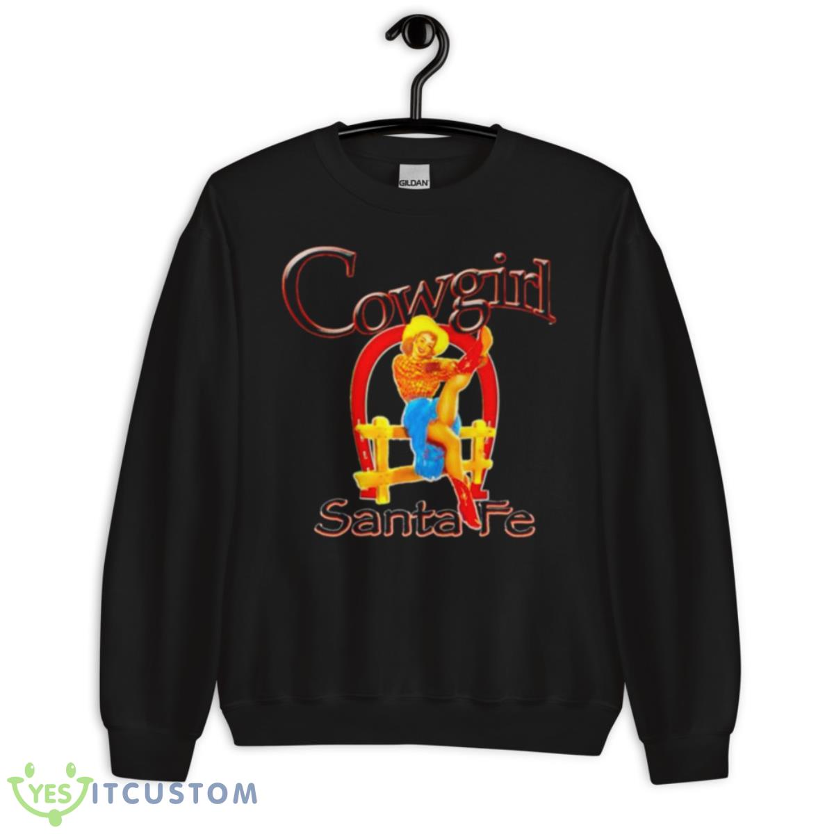 Cowgirl Santa Fe Shirt 3 Cowgirl Santa Fe Shirt - Unisex Crewneck Sweatshirt