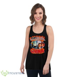 Crappy Worldwide USA Vs China Shirt - Women's Flowy Racerback Tank