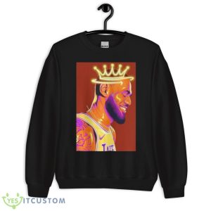 Crowned King Lebron James Lakers Smile Shirt - Unisex Crewneck Sweatshirt