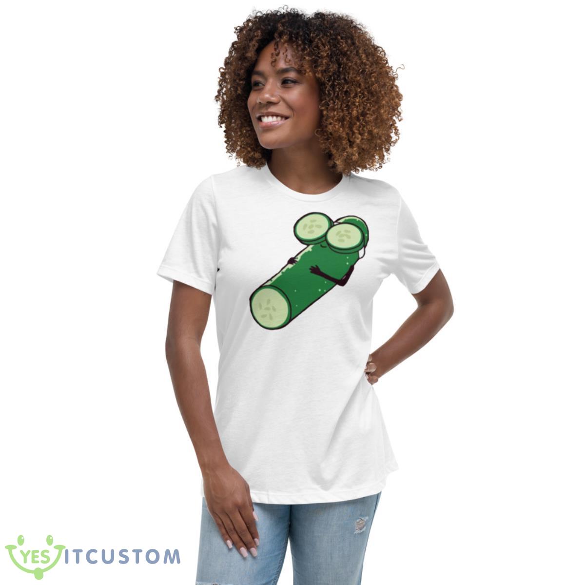 Cucumber On Vacation Shirt 5 Cucumber On Vacation Shirt - Women's Relaxed Short Sleeve Jersey Tee