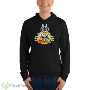 Cuphead And Mugman With The Devil The Cuphead Show Shirt - Unisex Fleece Pullover Hoodie