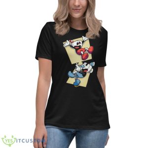 Cupphead Red And Blue The Cuphead Show Shirt - Women's Relaxed Short Sleeve Jersey Tee