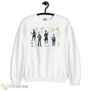 Cute Characters Chibi Art Lockwood & Co Shirt - Unisex Heavy Blend Crewneck Sweatshirt