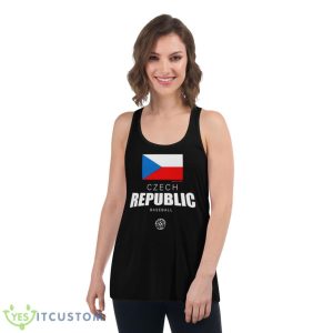 Czech Republic Baseball LEGENDS 2023 World Baseball Classic Federation Shirt - Women's Flowy Racerback Tank