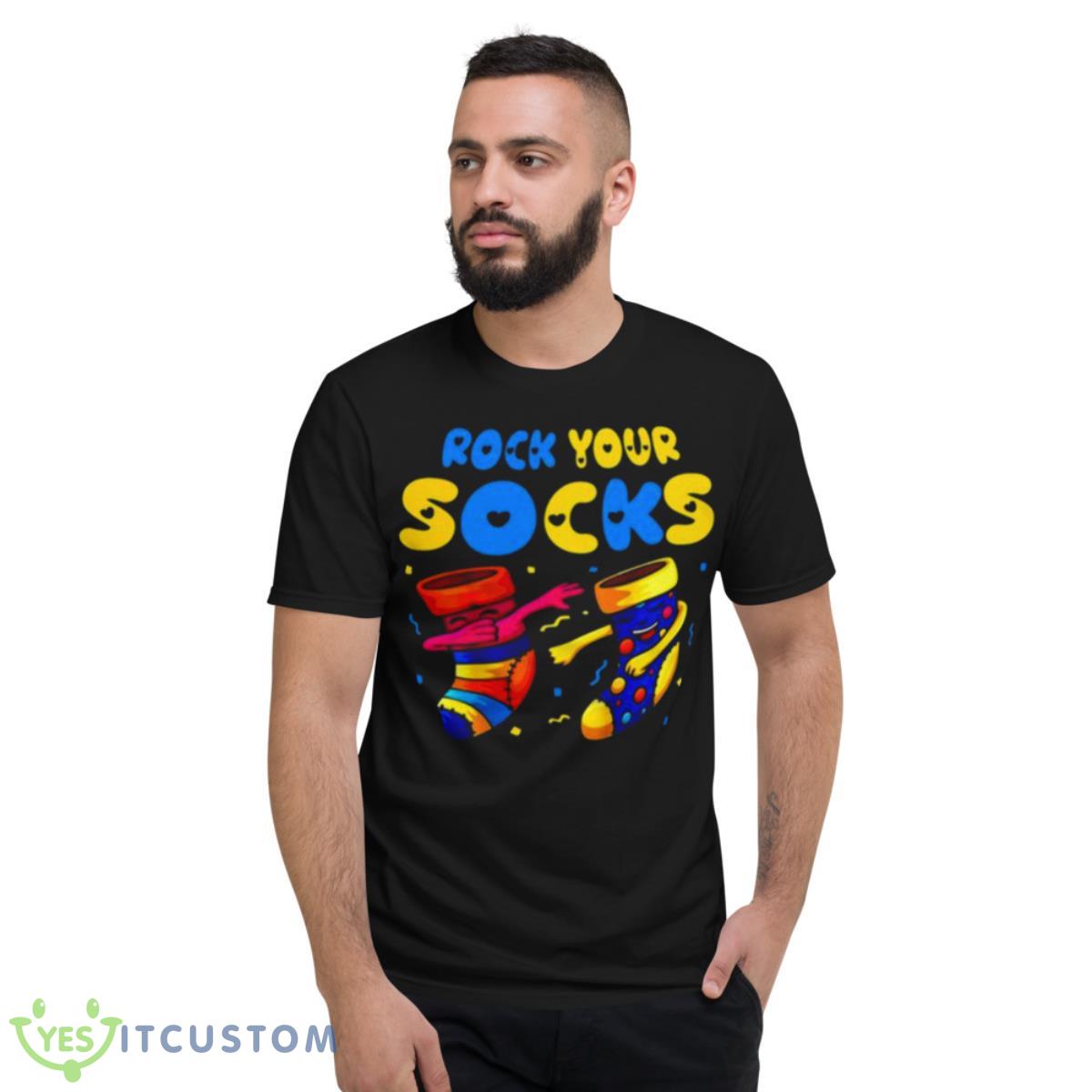 Dabbing World Down Syndrome Rock Your Socks Shirt 2 Dabbing World Down Syndrome Rock Your Socks Shirt - Short Sleeve T-Shirt