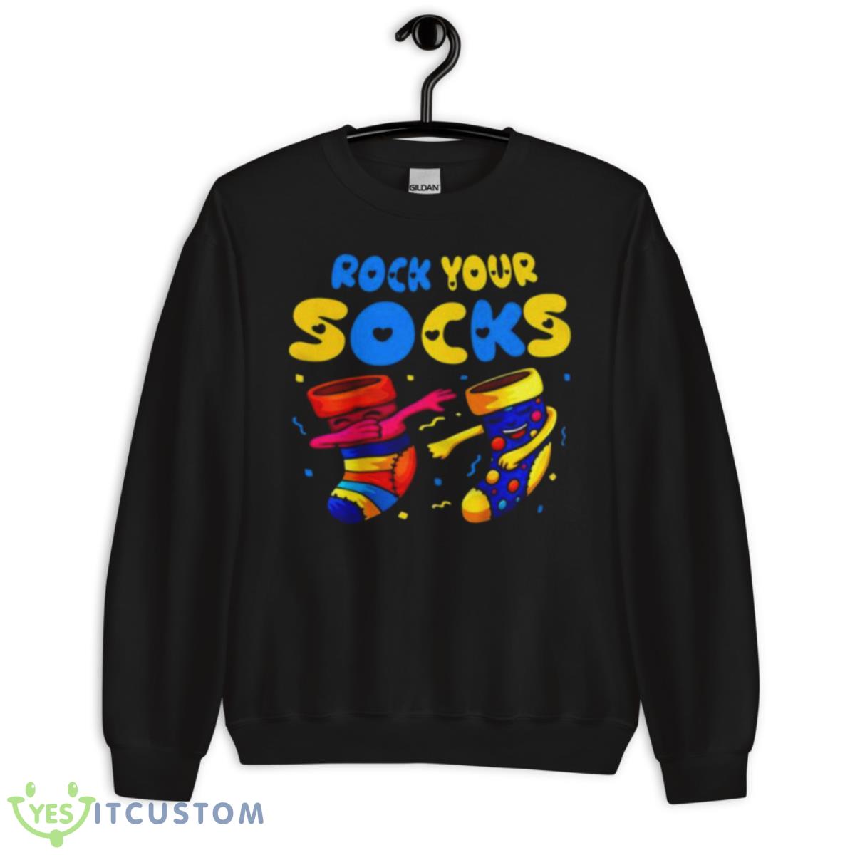 Dabbing World Down Syndrome Rock Your Socks Shirt 13 Dabbing World Down Syndrome Rock Your Socks Shirt - Unisex Crewneck Sweatshirt