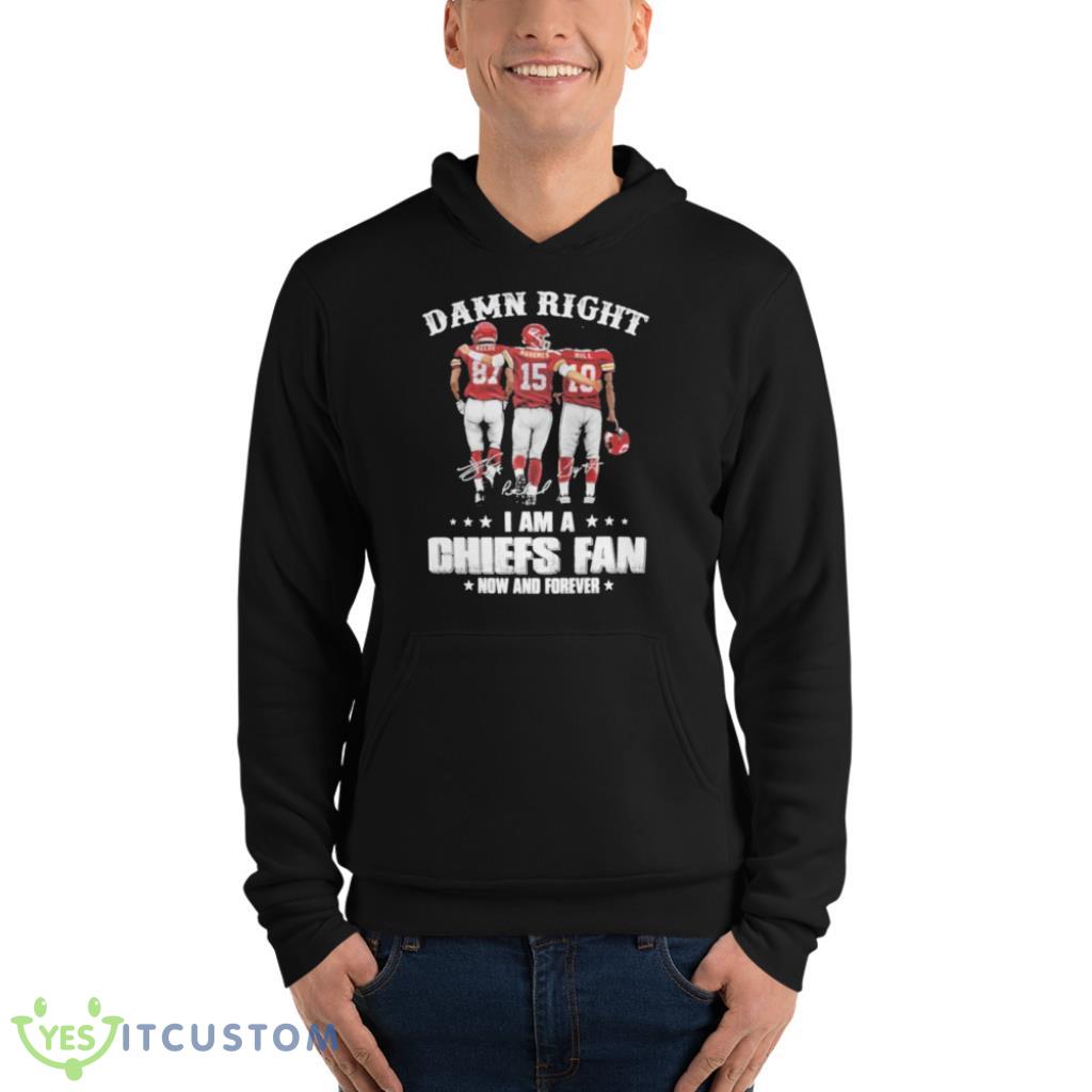 Damn Right I'm A Chiefs Fan Now And Forever Travis Kelce Patrick Mahomes Hill Signatures Shirt 10 Damn Right I'm A Chiefs Fan Now And Forever Travis Kelce Patrick Mahomes Hill Signatures Shirt Product Photo 10
