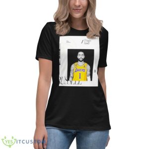 D’angelo Russell Los Angeles Lakers 22 23 Shirt - Women's Relaxed Short Sleeve Jersey Tee