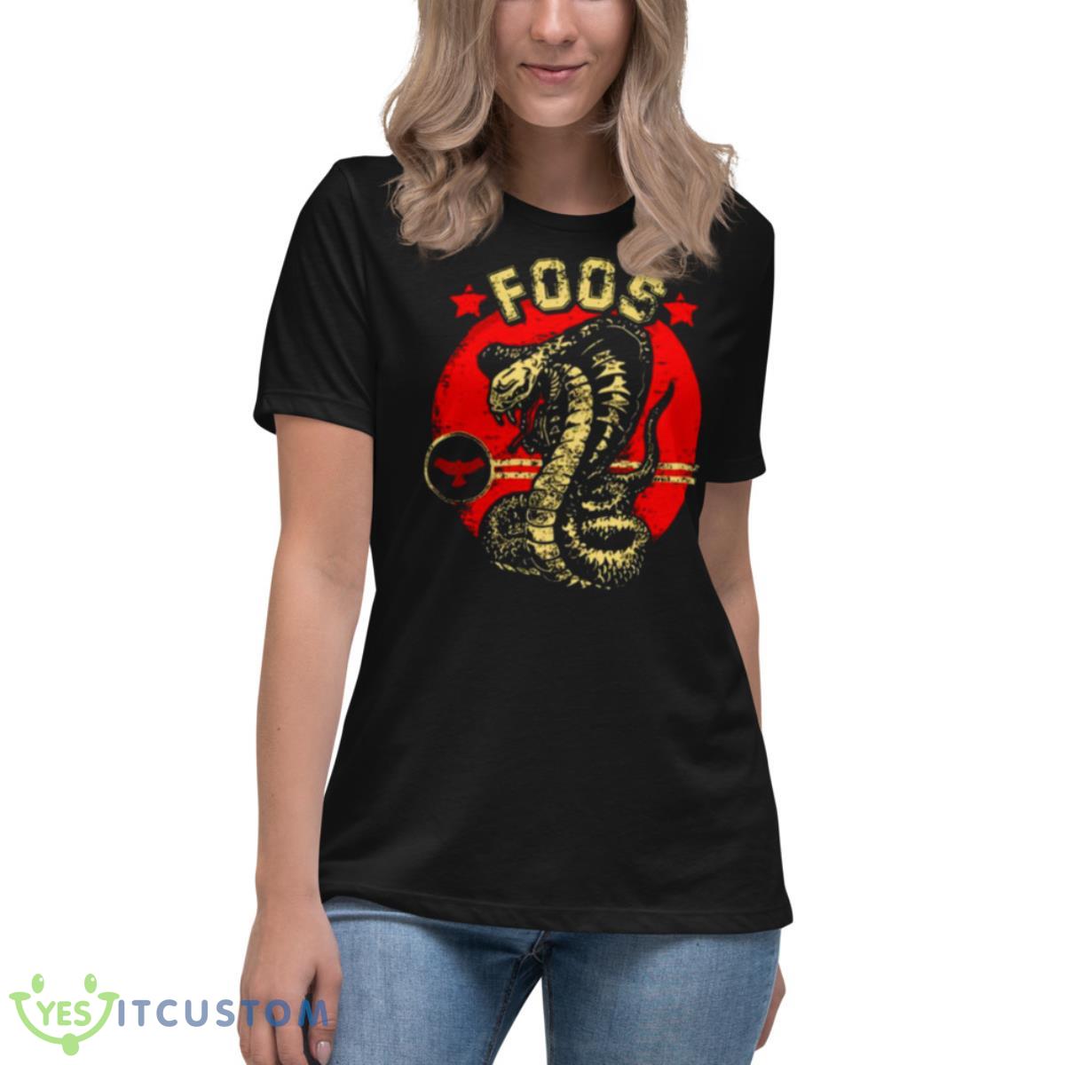 Dangerous Snake Foo Fighter Shirt 6 Dangerous Snake Foo Fighter Shirt - Women's Relaxed Short Sleeve Jersey Tee