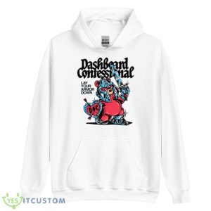 Dashboard Confessional Teddy Armor Down Shirt - Unisex Heavy Blend Hooded Sweatshirt