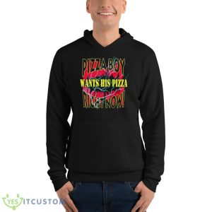 Dave Portnoy Pizza Shirt - Unisex Fleece Pullover Hoodie