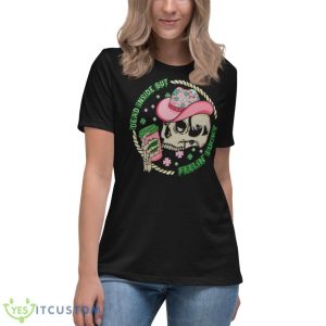 Dead Inside But Feeling Lucky Funny Shirt 11 Dead Inside But Feeling Lucky Funny Shirt - Women's Relaxed Short Sleeve Jersey Tee