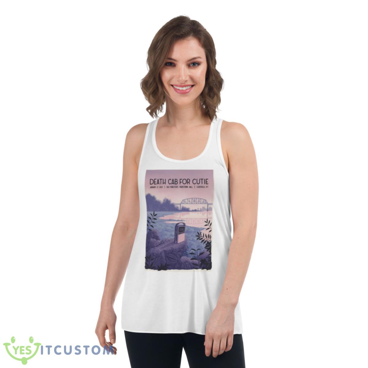 Death Cab For Cutie 2023 Old Forester’s Paristown Hall Louisville KY Shirt 4 Death Cab For Cutie 2023 Old Forester’s Paristown Hall Louisville KY Shirt - Women's Flowy Racerback Tank