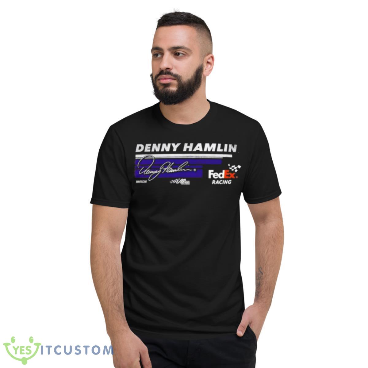 Denny Hamlin Joe Gibbs Racing Team Collection Hot Lap Shirt 2 Denny Hamlin Joe Gibbs Racing Team Collection Hot Lap Shirt - Short Sleeve T-Shirt