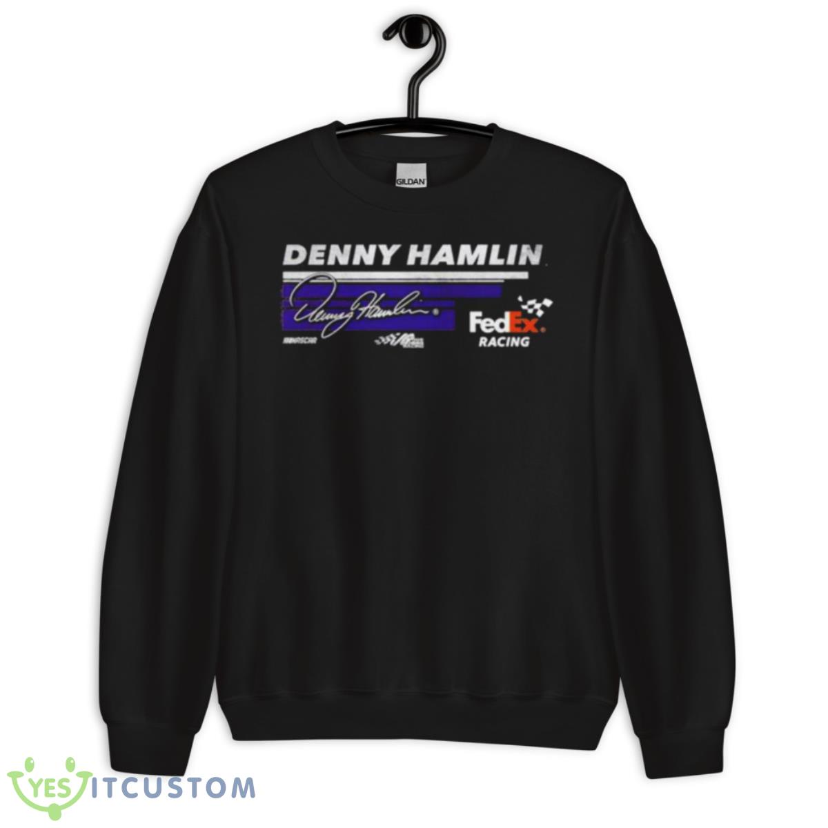 Denny Hamlin Joe Gibbs Racing Team Collection Hot Lap Shirt 3 Denny Hamlin Joe Gibbs Racing Team Collection Hot Lap Shirt - Unisex Crewneck Sweatshirt