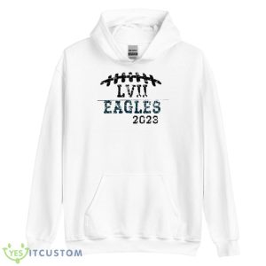 Distressed Grunge LVII Eagles Football 2023 Shirt 7 Distressed Grunge LVII Eagles Football 2023 Shirt - Unisex Heavy Blend Hooded Sweatshirt