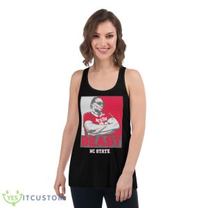 DJ Burns Beast Shades Shirt - Women's Flowy Racerback Tank