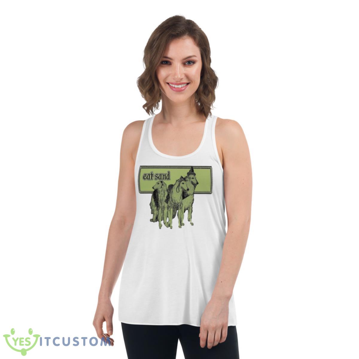 Dogecore Eat Sand Dog Shirt 4 Dogecore Eat Sand Dog Shirt - Women's Flowy Racerback Tank