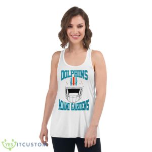 Dolphins Miami Gardens Shirt - Women's Flowy Racerback Tank