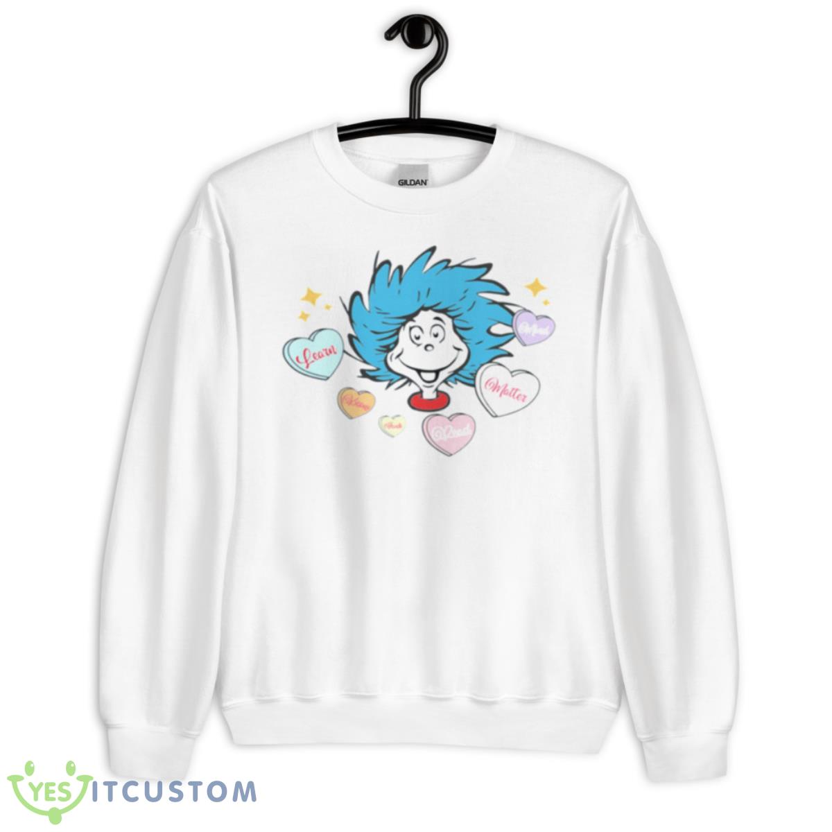 Dr Suess Learn Know Read Shirt 2 Dr Suess Learn Know Read Shirt - Unisex Heavy Blend Crewneck Sweatshirt