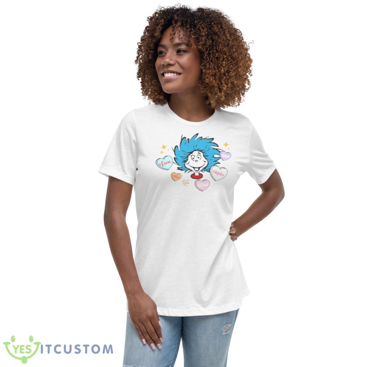 Dr Suess Learn Know Read Shirt 5 Dr Suess Learn Know Read Shirt - Women's Relaxed Short Sleeve Jersey Tee