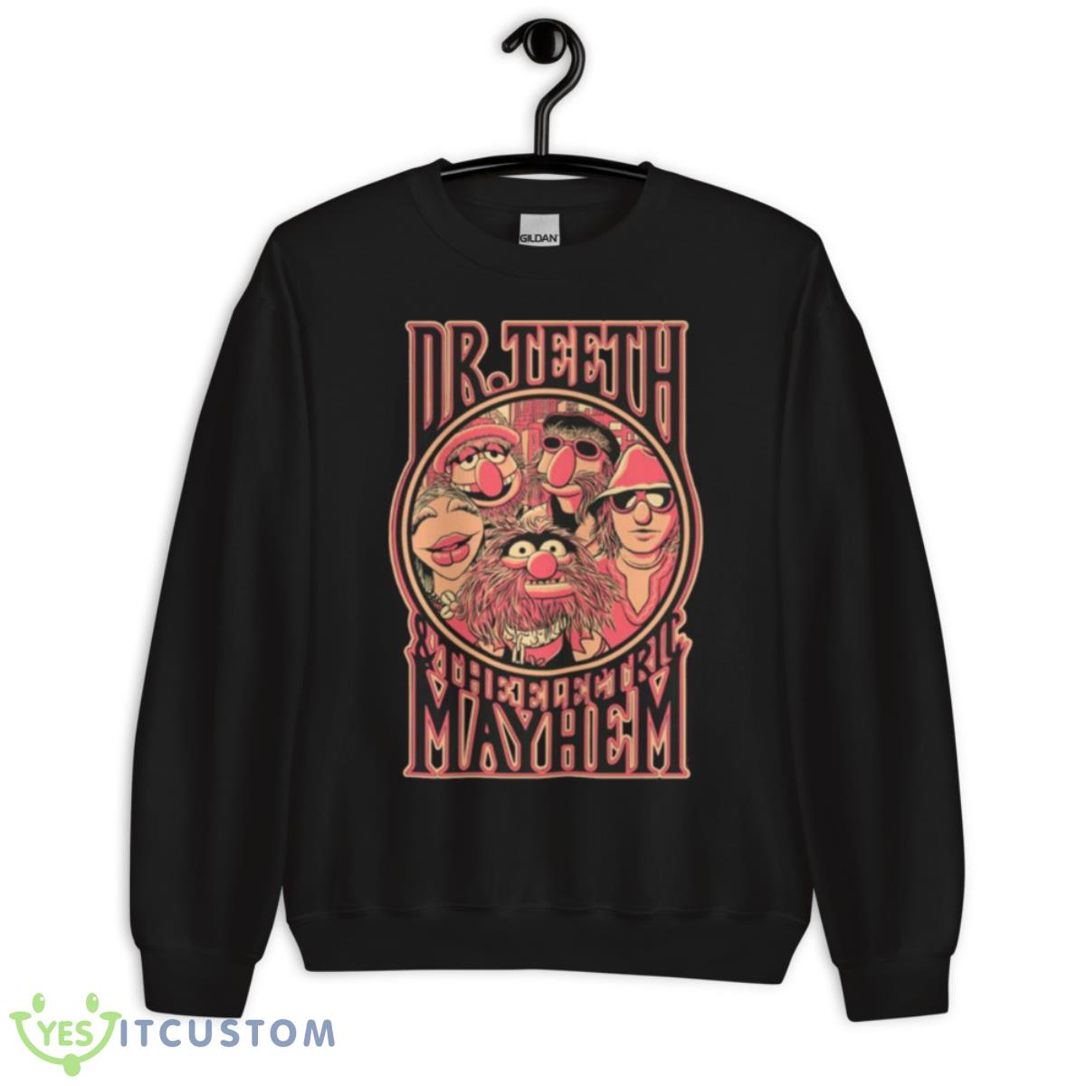 Dr Teeth Neon Design The Electric Mayhem Shirt 3 Dr Teeth Neon Design The Electric Mayhem Shirt - Unisex Crewneck Sweatshirt