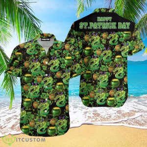 Dragon Happy St Patrick Day Hawaiian Shirt Product Photo 1