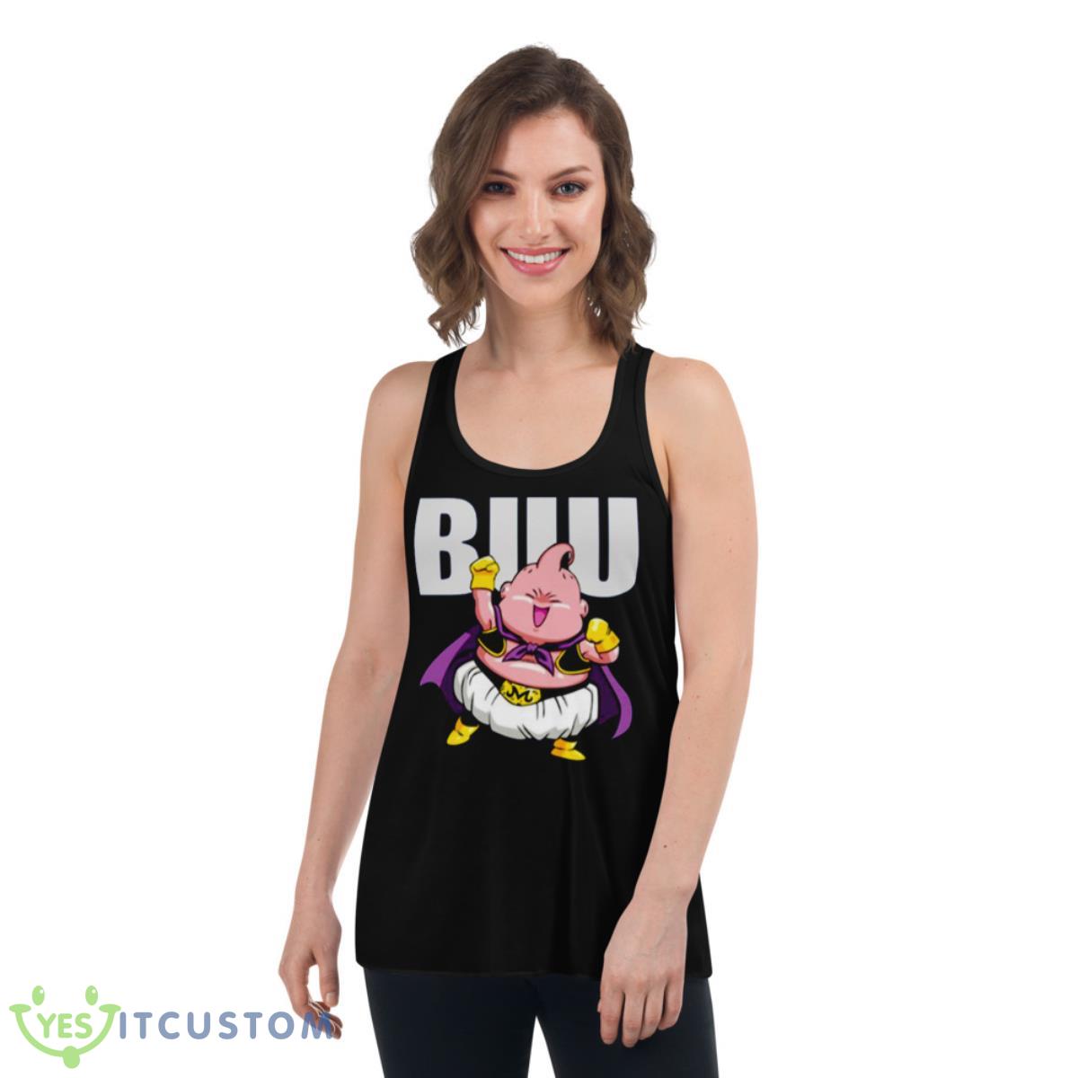 Dragonball Z Majin Buu Cute Design Shirt 5 Dragonball Z Majin Buu Cute Design Shirt - Women's Flowy Racerback Tank