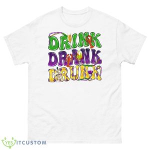 Drink Drank Drunk Mardi Gras Shirt - 500 Men’s Classic Tee Gildan