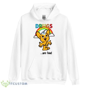 Drugs Are Bad Pipo Kun Shirt - Unisex Heavy Blend Hooded Sweatshirt