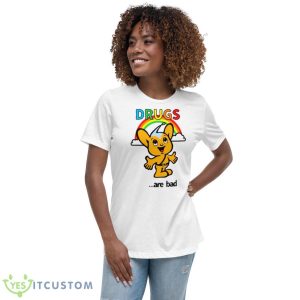 Drugs Are Bad Pipo Kun Shirt - Women's Relaxed Short Sleeve Jersey Tee