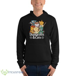 Dungeons And Cats Dungeon Meowster Shirt - Unisex Fleece Pullover Hoodie