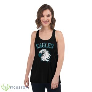 Eagles Flying Bird Inspirational Vinatge Shirt - Women's Flowy Racerback Tank