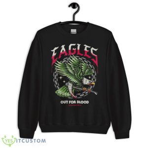 Eagles Out For Blood 2023 Playoffs Shirt - Unisex Crewneck Sweatshirt