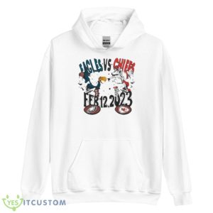 Eagles Vs Chiefs Feb 12 2023 Shirt - Unisex Heavy Blend Hooded Sweatshirt