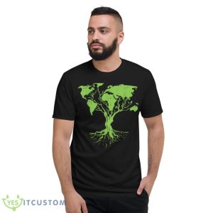 Earth Day 2022 Cute World Map Tree Pro Environment Plant Shirt - Short Sleeve T-Shirt