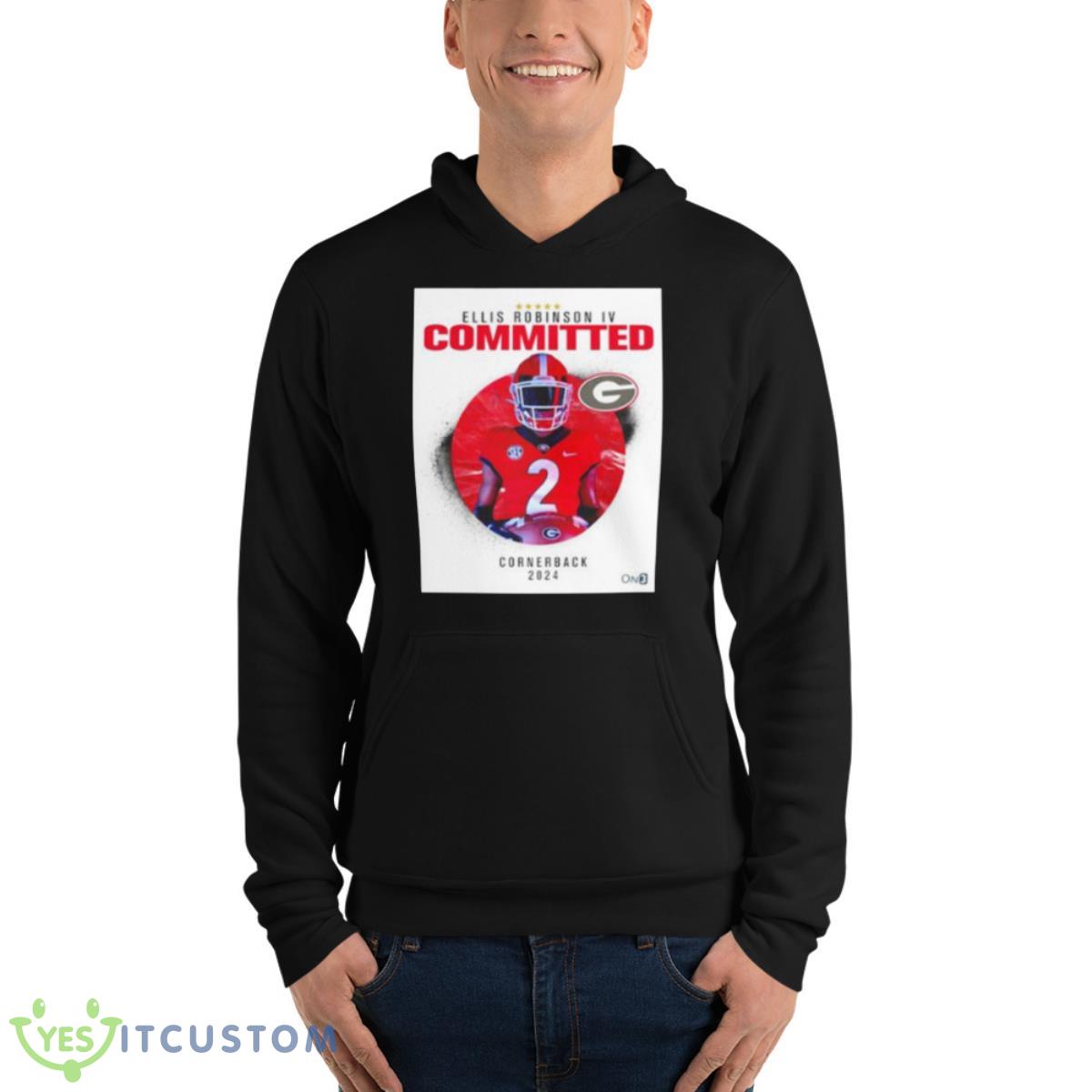 Ellis Robinson IV Committed To Georgia Cornerback 2024 Shirt 4 Ellis Robinson IV Committed To Georgia Cornerback 2024 Shirt - Unisex Fleece Pullover Hoodie