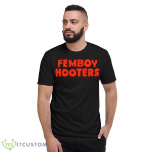 Femboy Hooters Orange Logo Shirt - Short Sleeve T-Shirt