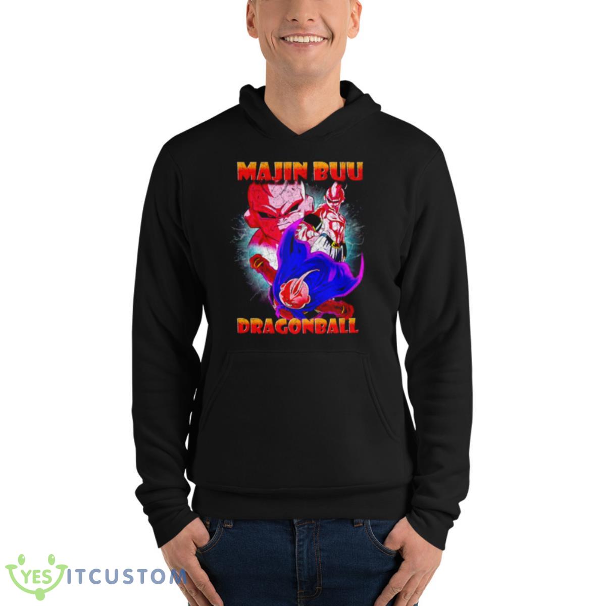 Fighting Majin Buu Pink Guy Dragon Ball Shirt 4 Fighting Majin Buu Pink Guy Dragon Ball Shirt - Unisex Fleece Pullover Hoodie