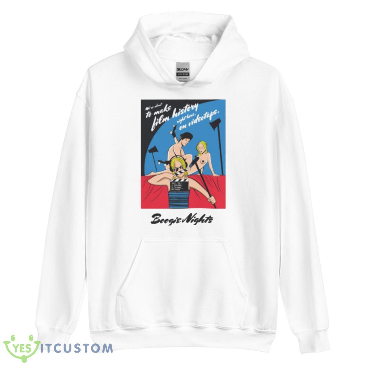 Film History Boogie Nights Shirt 11 Film History Boogie Nights Shirt - Unisex Heavy Blend Hooded Sweatshirt