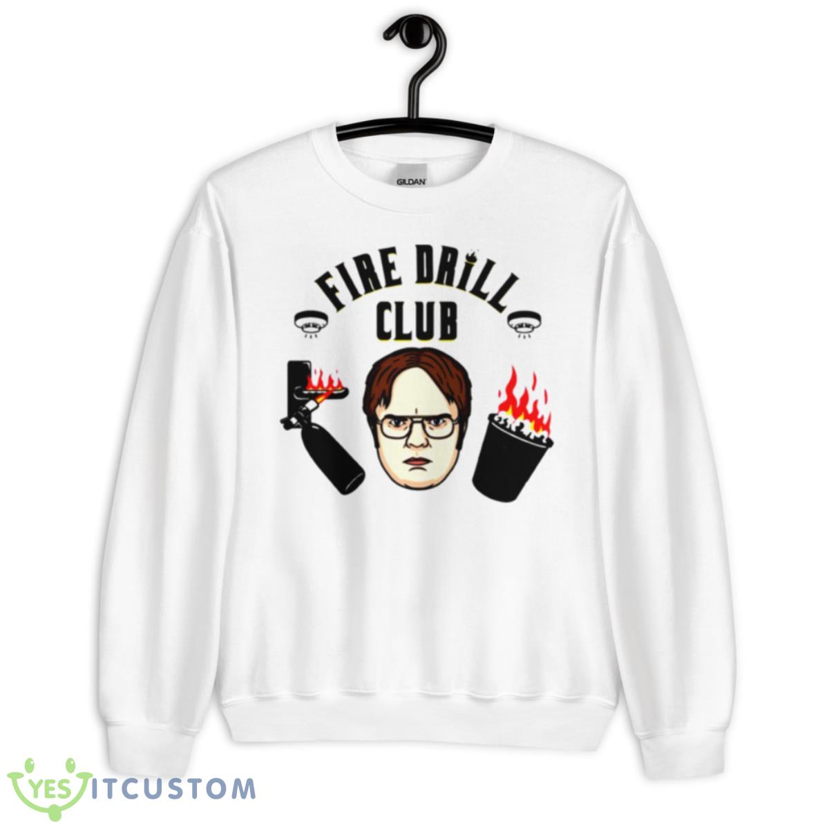 Fire Drill Club Dwight Schrute Shirt 11 Fire Drill Club Dwight Schrute Shirt - Unisex Heavy Blend Crewneck Sweatshirt