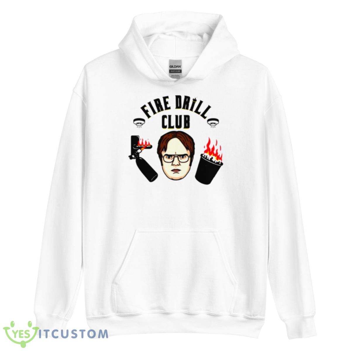 Fire Drill Club Dwight Schrute Shirt 3 Fire Drill Club Dwight Schrute Shirt - Unisex Heavy Blend Hooded Sweatshirt